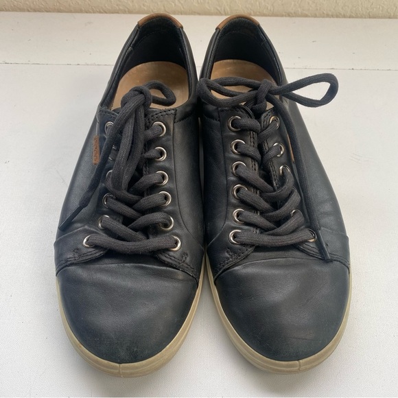 ECCO Danish Soft 7 Design Women’s Black Athletic Leather Sneaker EU 38 US 7 - Picture 15 of 15